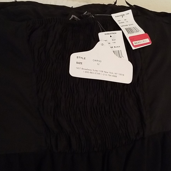 Black strapless, pullup, lined and 2 sheer hems - Picture 4 of 5